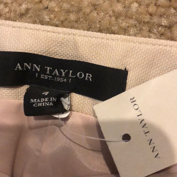 NWT Ann Taylor Tan & Black Pencil Skirt - Picture 2 of 4
